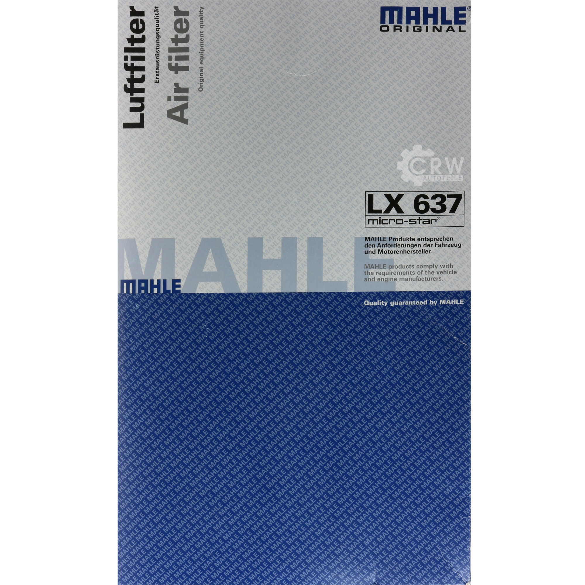 MAHLE Luftfilter passend für Volvo S80 I TS XY 2.4 2.0 T 184 3.0 T6 124 2.5