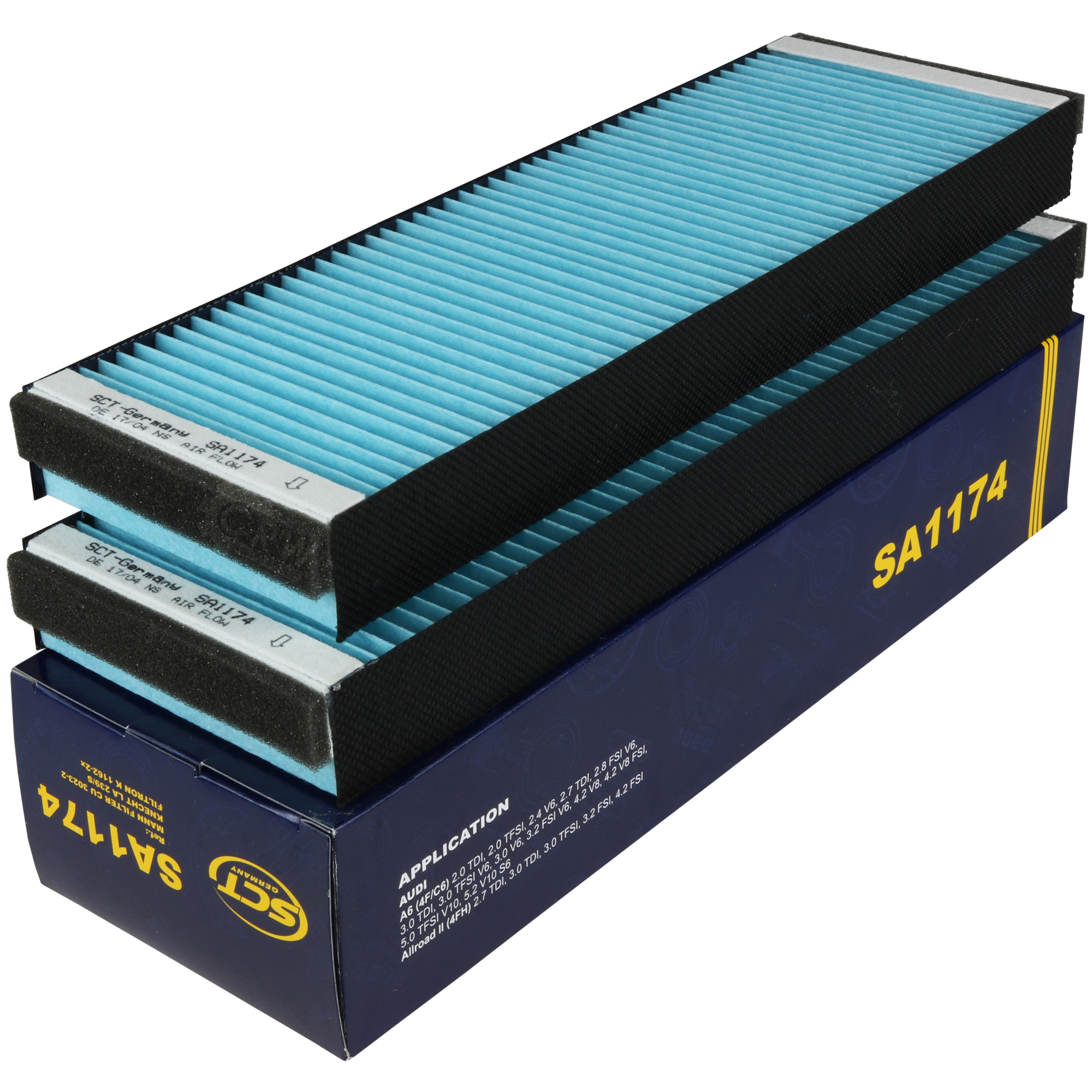 SCT Innenraumfilter Pollenfilter Innenraumluft Filter SA 1174