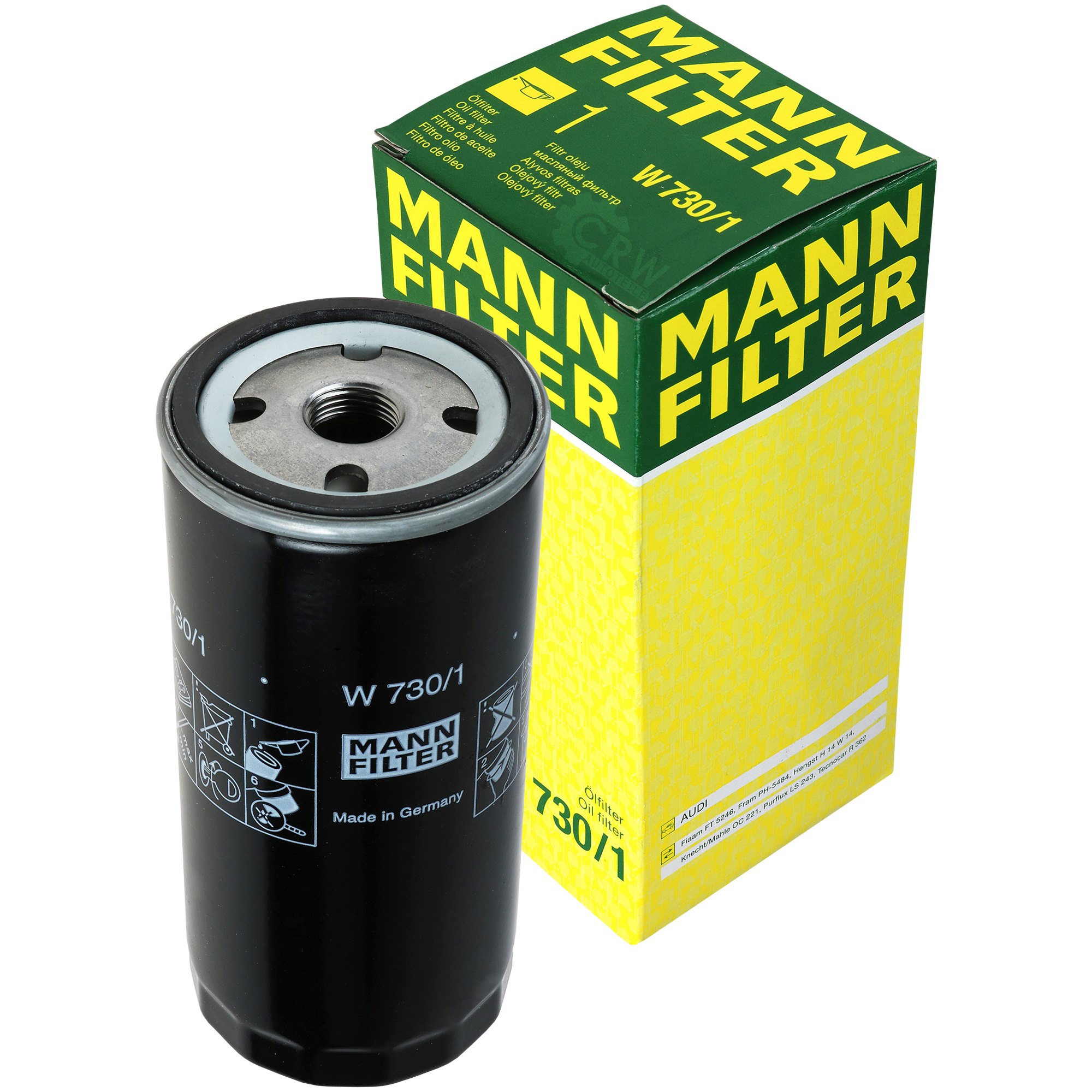 MANN-FILTER Ölfilter W 730/1 Oil Filter