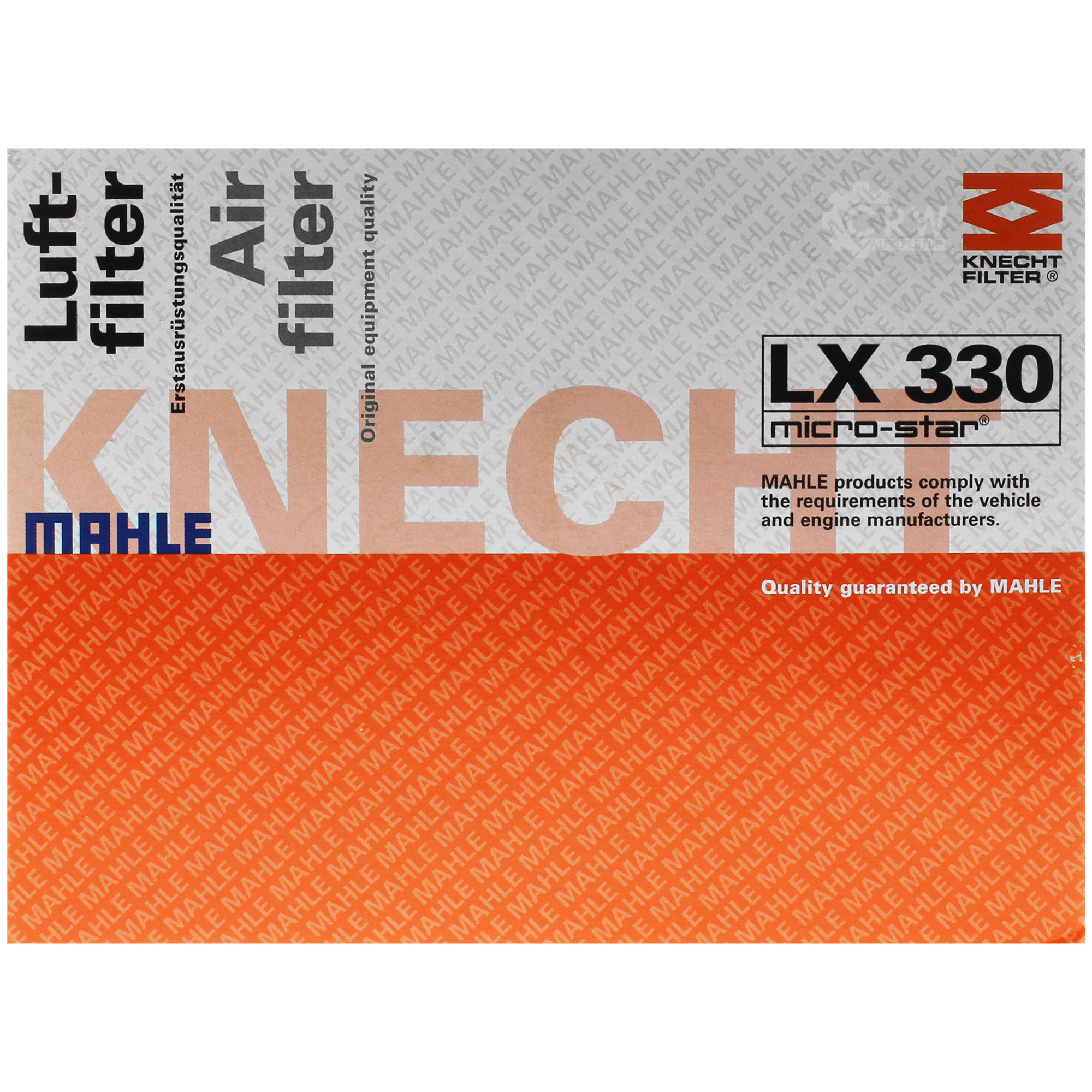 MAHLE Luftfilter für Renault Megane II Stufenheck LM0/1_ 1.6 BM0/1_ CM0/1_ 2.0