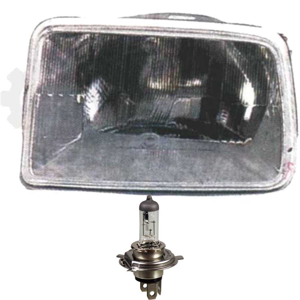 Halogen Scheinwerfer links für Renault R5 85-92 H4 ohne Motor inkl. Lampen OGT