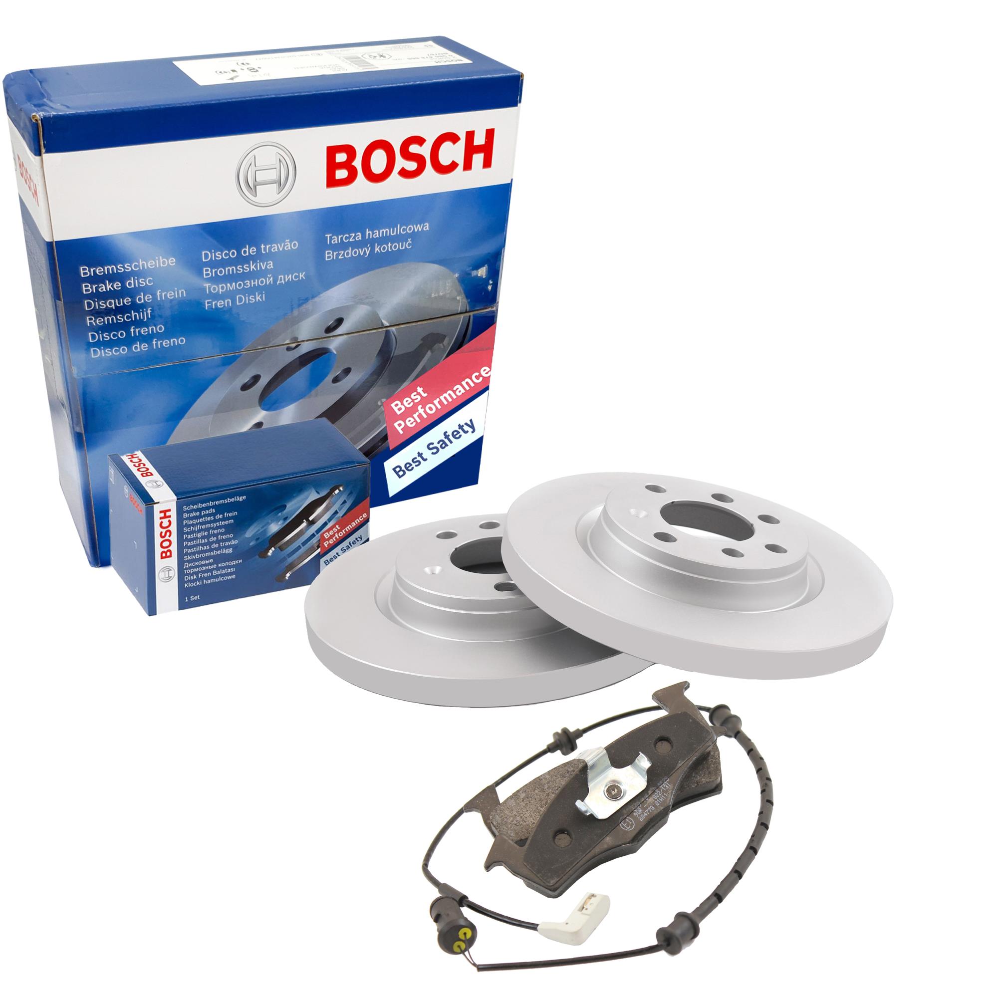 BOSCH Satz Bremsbeläge + Bremsscheiben Voll vorne für Mercedes A-Klasse W169