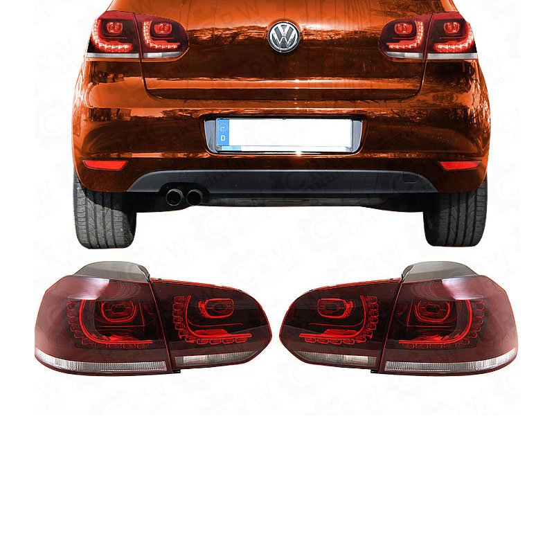 LED Rückleuchten Set für VW Golf 6 VI GTI R Look Bj. 08->> rot-weiß YXH