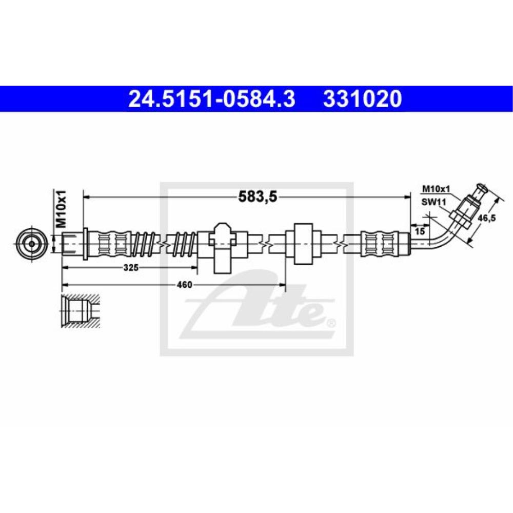 ATE 24.5151-0584.3 Bremsschlauch