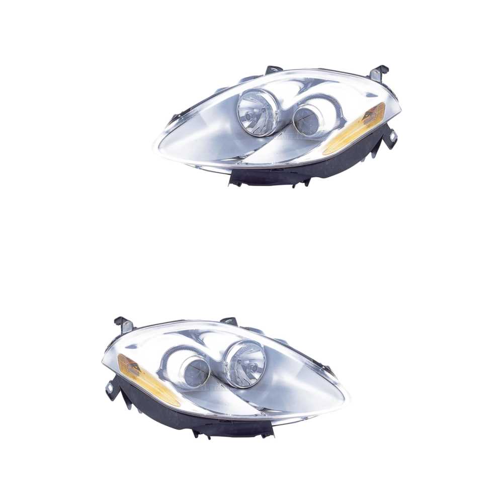Scheinwerfer Set links & rechts Frontscheinwerfer Halogen W5W für Fiat Bravo II