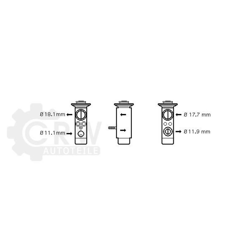 Expansionsventil Klimaanlage für Mercedes-Benz E-Klasse W211