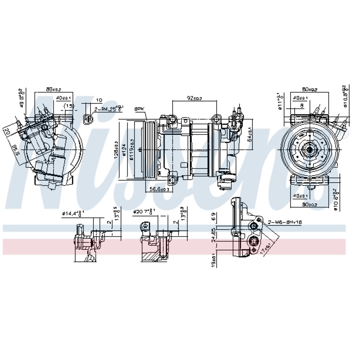 Kompressor Klimaanlage passend für Peugeot 308 SW I Citroën Berlingo C4 II