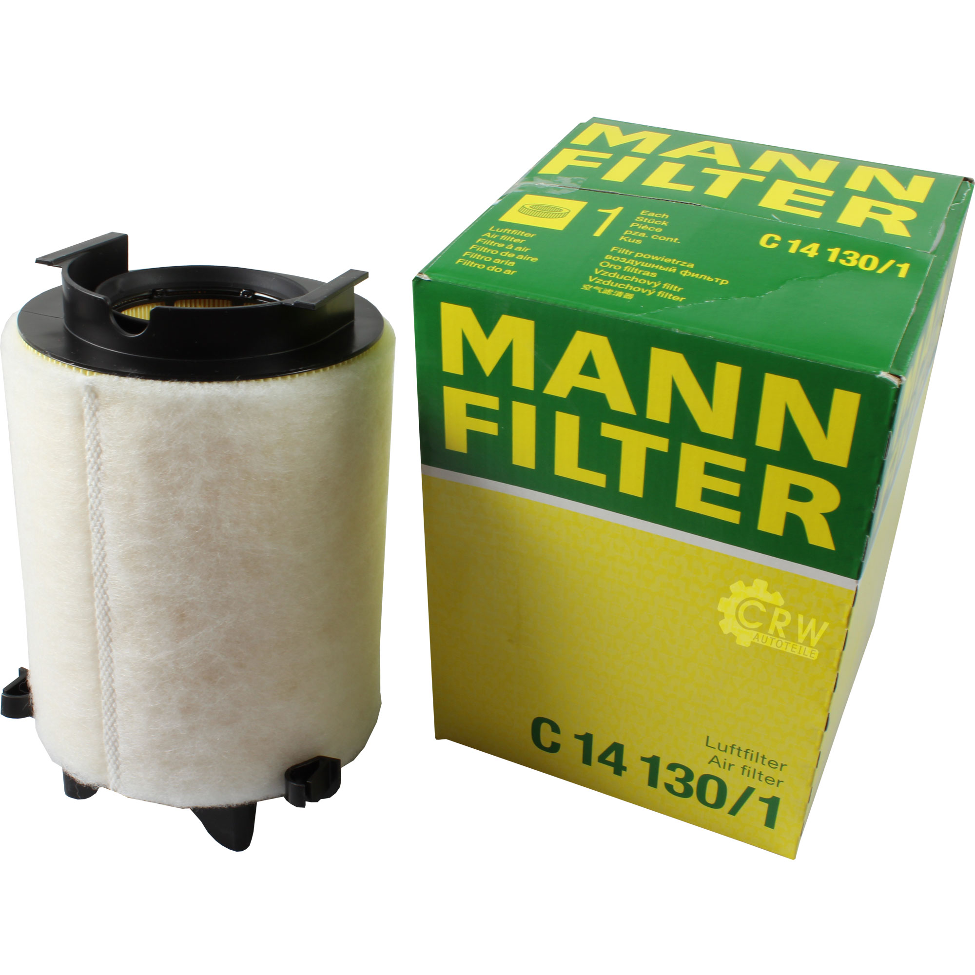 MANN-FILTER Luftfilter für VW Golf V 1K1 1.6 1.4 TSI 5K1 1.2 5M1 521 Audi A3