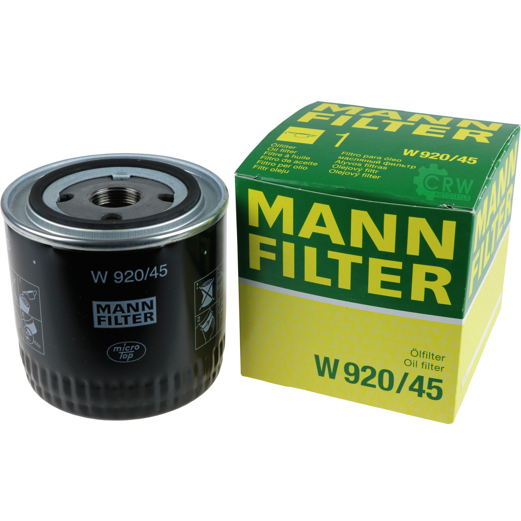 MANN-FILTER Ölfilter W 920/45 Oil Filter