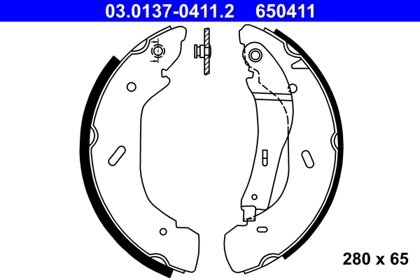 ATE 03.0137-0411.2 Bremsbackensatz
