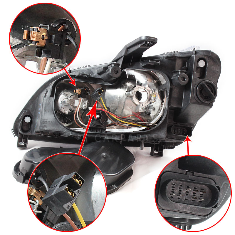 Scheinwerfer rechts Ford Focus C-Max Bj. 03-07 H7+H1 für elektrische LWR 