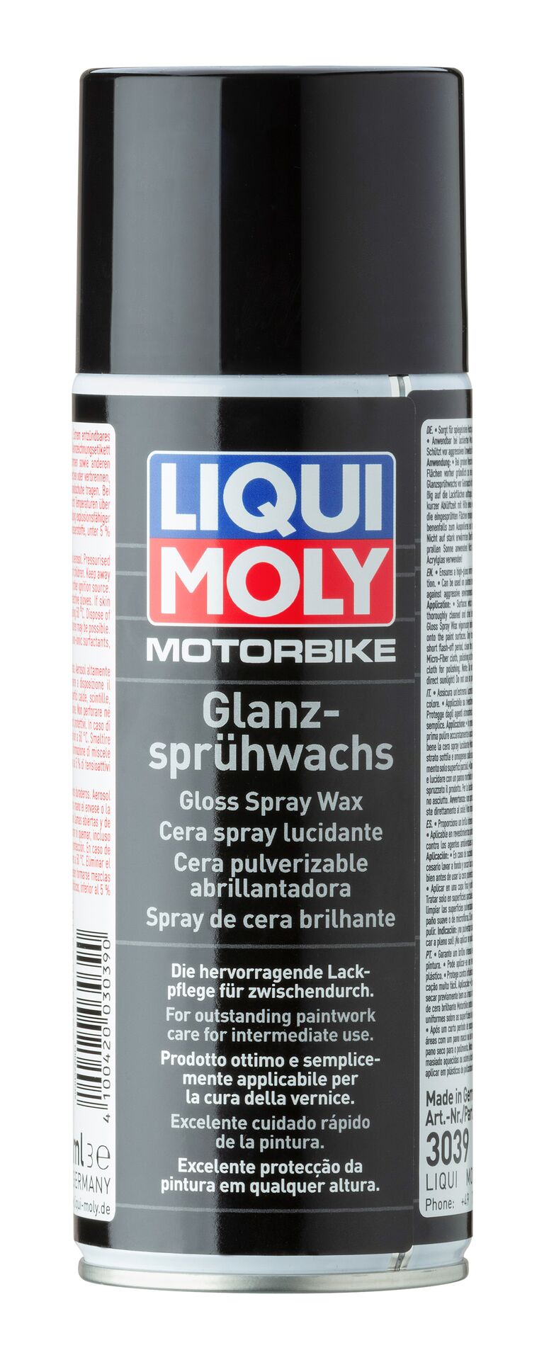 LIQUI MOLY Motorbike Glanz-Sprühwachs Gloss Spray Wax Dose Aerosol 400 ml