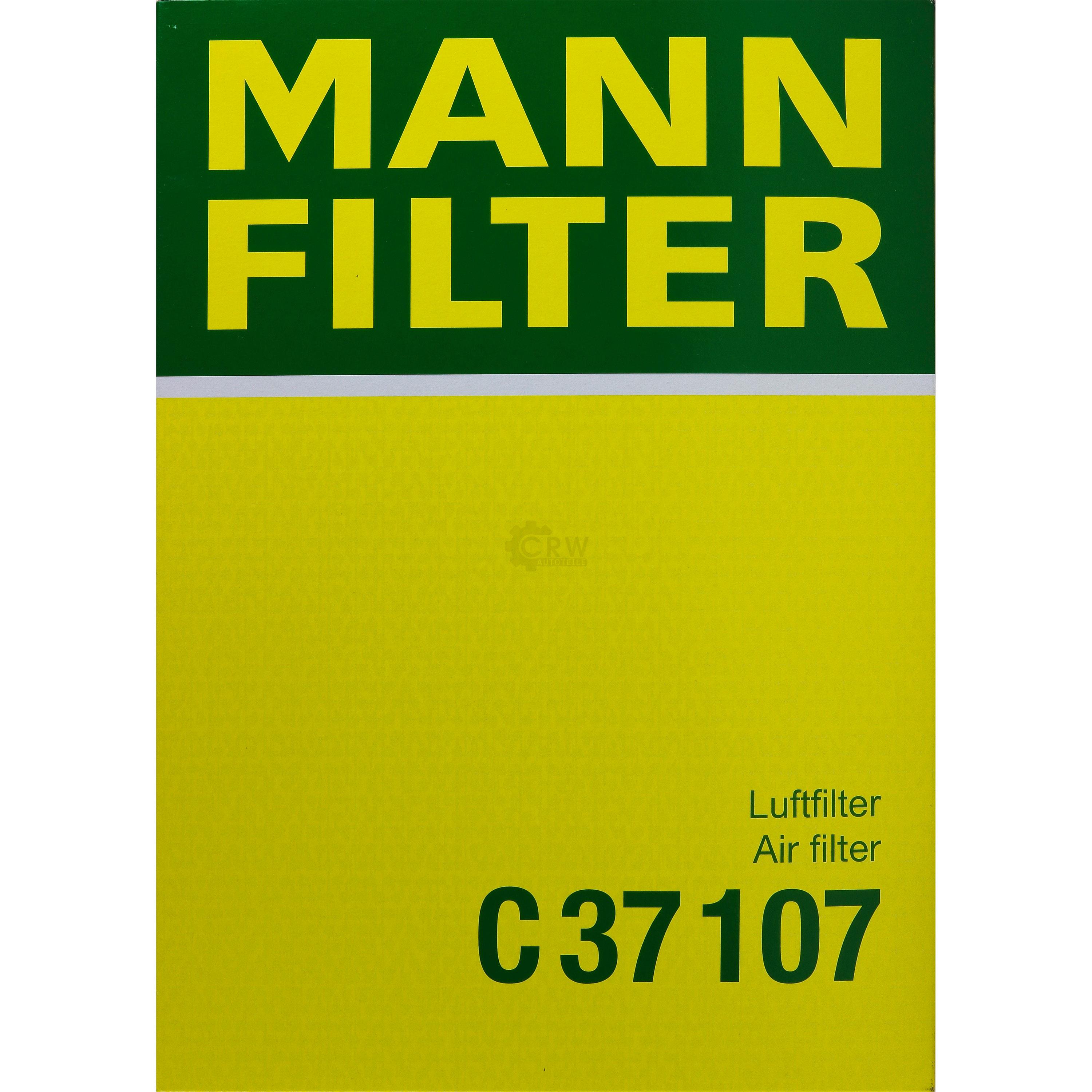 MANN-FILTER Luftfilter für Mercedes-Benz 190 W201 E 2.0 Saloon W123 230 W124