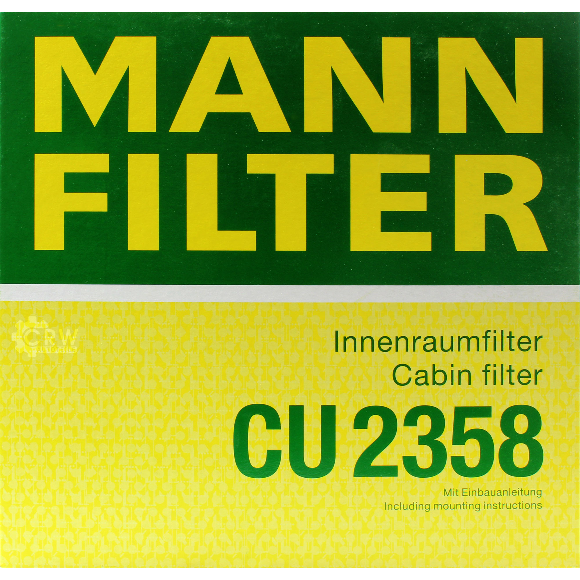 MANN-FILTER Innenraumfilter Pollenfilter CU 2358