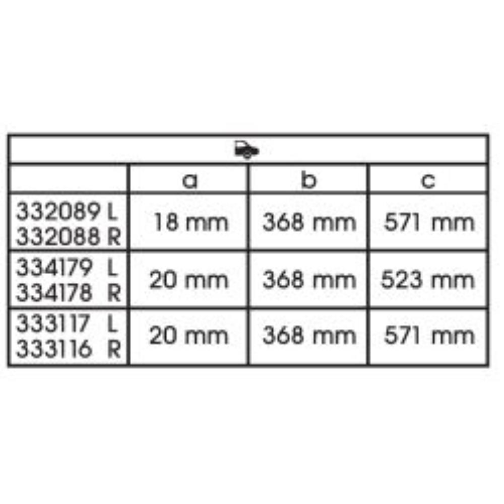 Stoßdämpfer 333116 Hinterachse rechts für Toyota Corolla Compact _E10_ _E11_