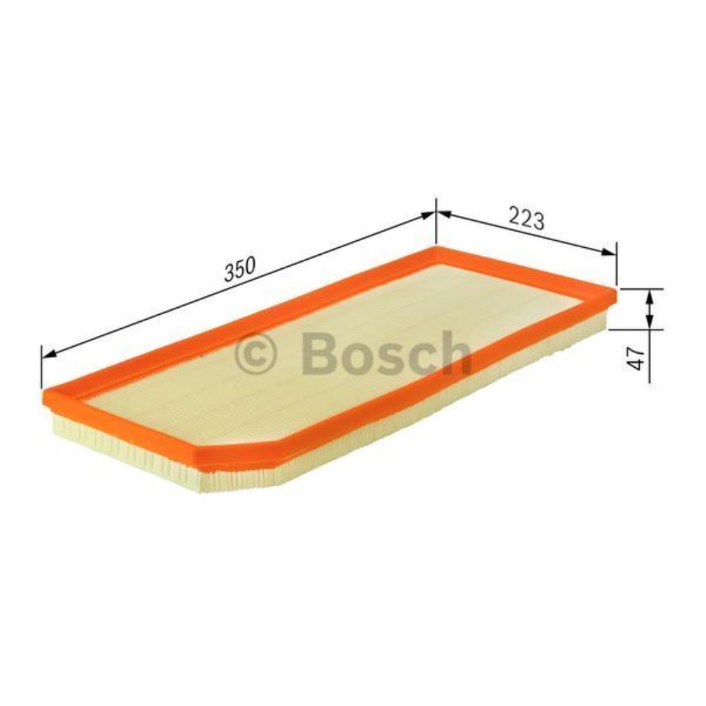 BOSCH Luftfilter für Volvo V70 III BW D5 135 2.4 D S80 II AS 4.4 V8 AWD