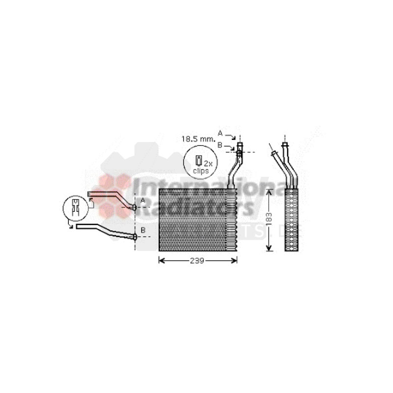 Wärmetauscher Innenraumheizung für Ford Focus II DA_ HCP DP 1.6 2.0 TDCi DM2