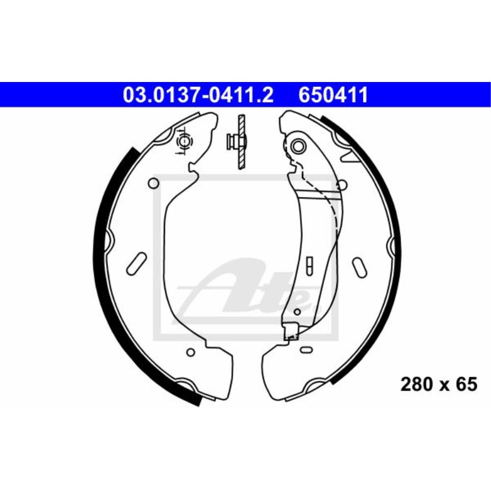 ATE 03.0137-0411.2 Bremsbackensatz
