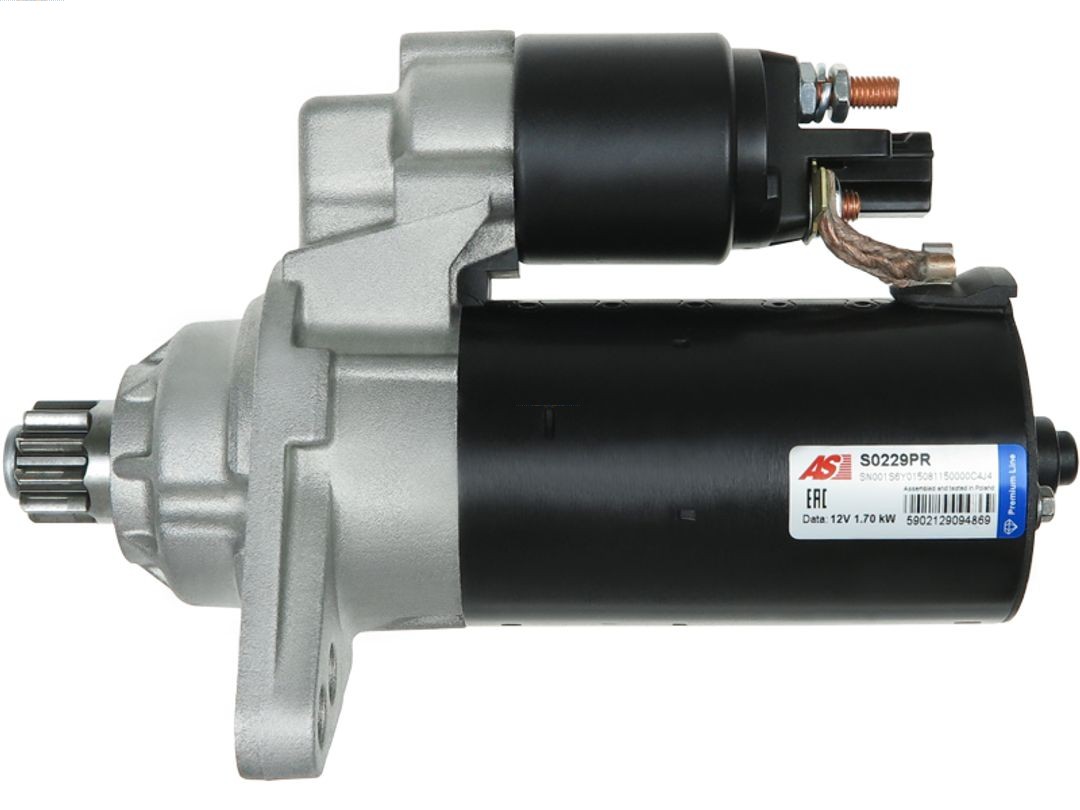 AS-PL Anlasser Starter 1.70kW für VW Caddy III Kombi Kasten S0229PR