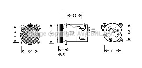 Kompressor Klimaanlage für Volvo 850 Kombi LW Laguna Grandtour K56_ B56_ 556_