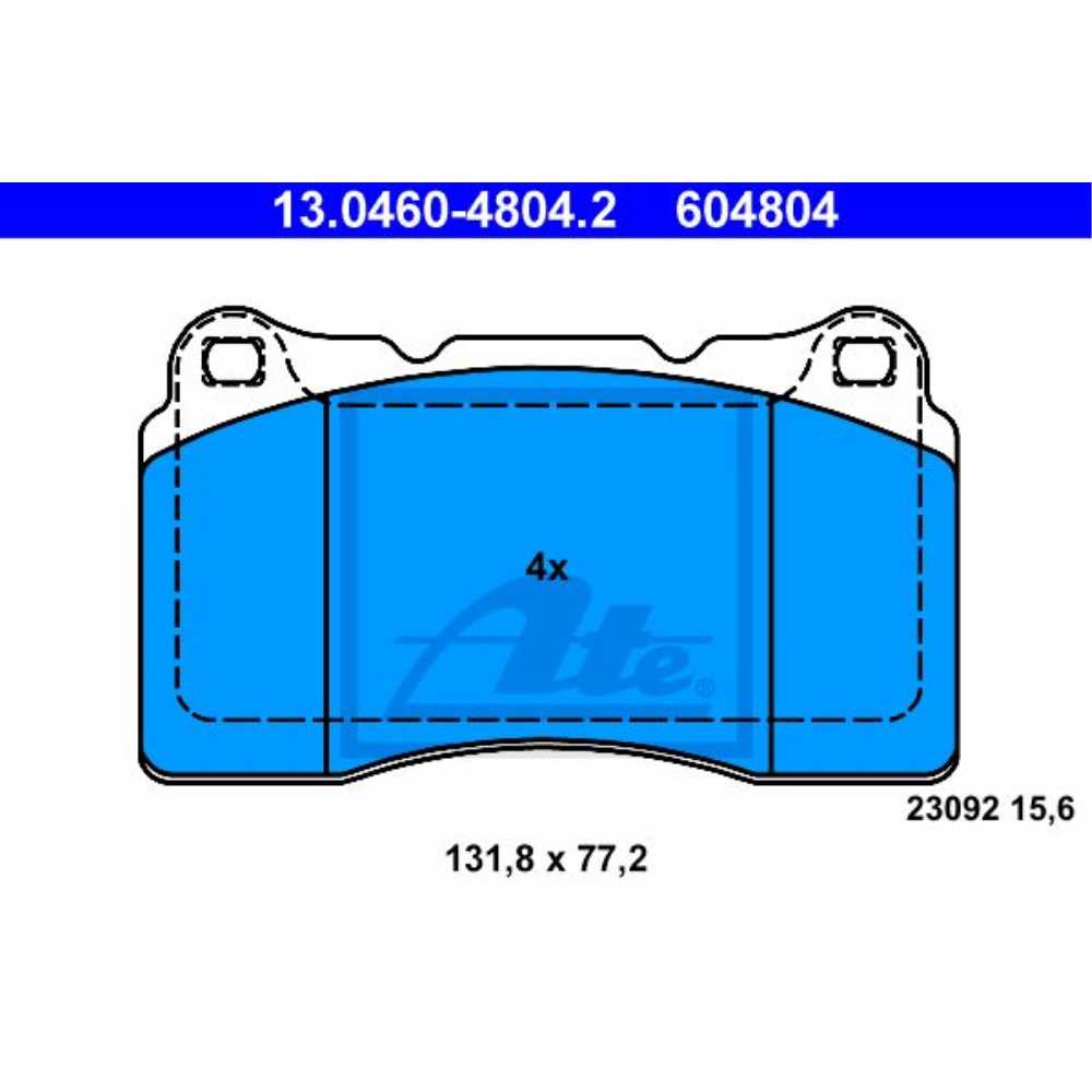 ATE Satz Bremsbeläge + Bremsscheiben belüftet vorne für Renault Megane III