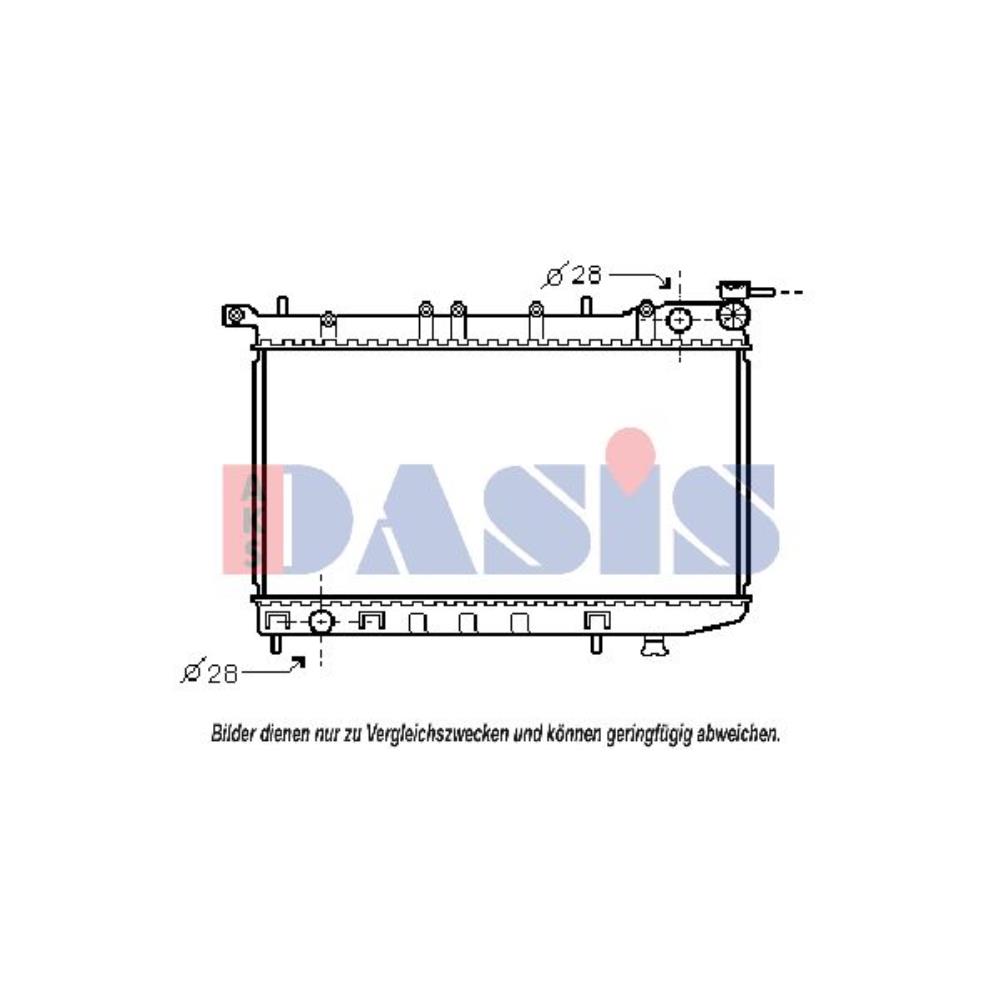 Wasserkühler Kühlrippen gelötet für Nissan Sunny III Hatchback N14