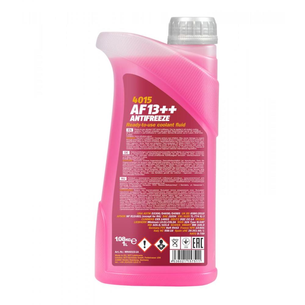 MANNOL 1 Liter AF13++ -40°C Antifreeze (High-performance) Kühlerfrostschutz