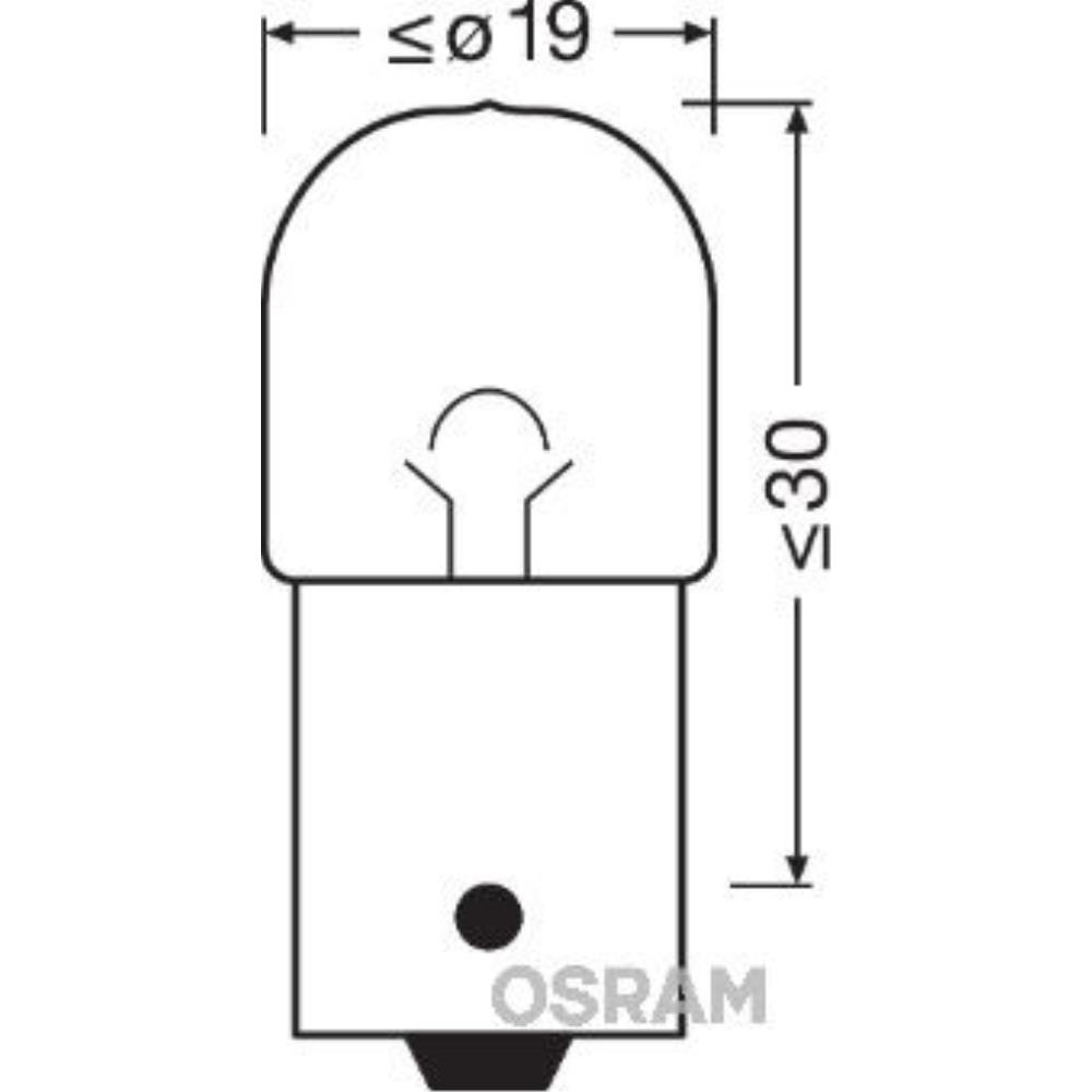 OSRAM Faltkarton 10 Stück 5007 5W 12V BA15S UNV1