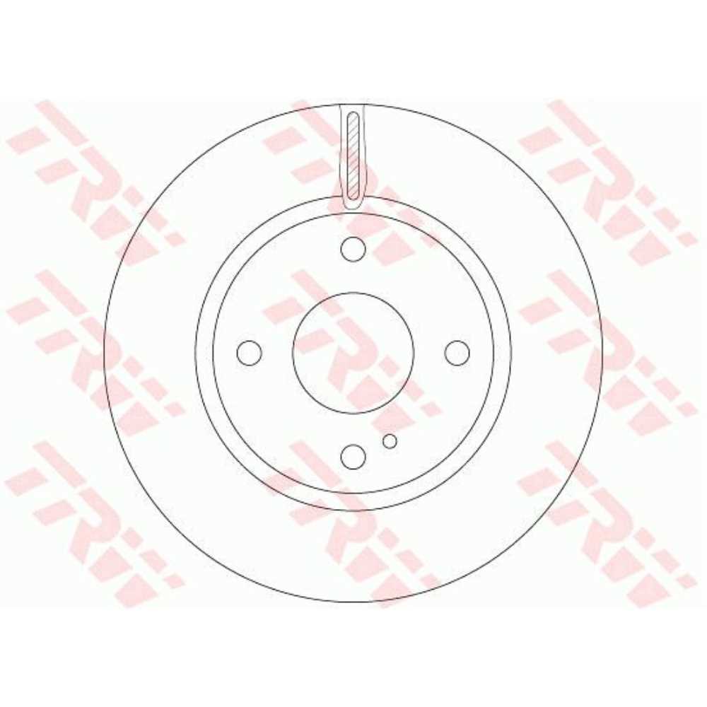 Bremsscheibe DF6399 Vorne für Ford Fiesta Stufenheck VI Van