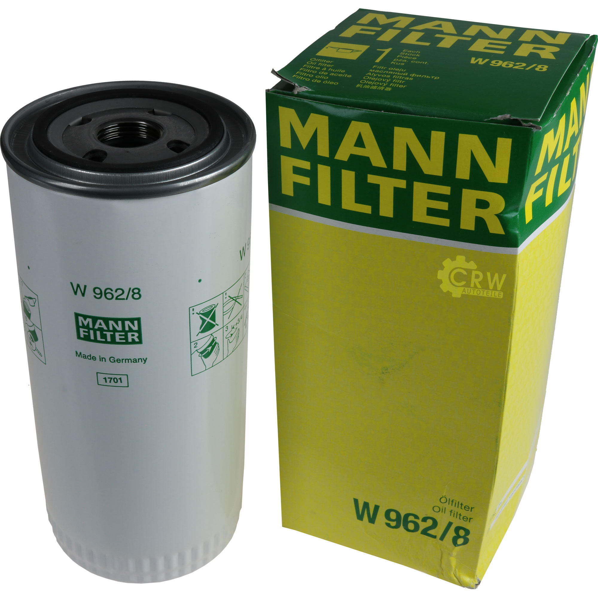 MANN-FILTER Ölfilter Oelfilter W 962/8 Oil Filter