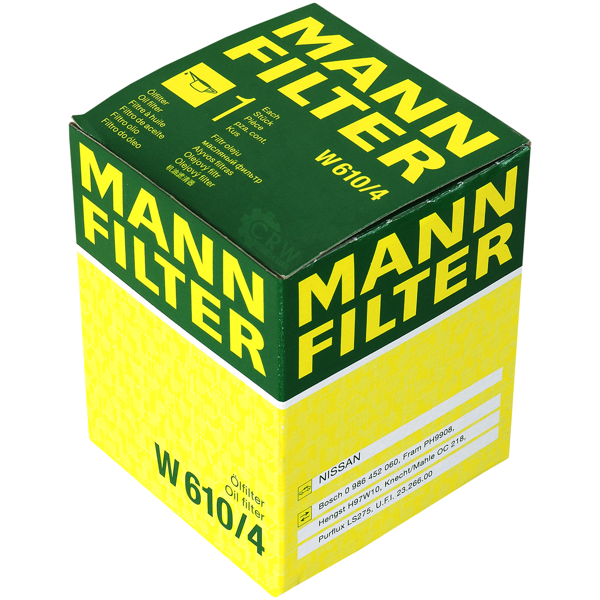 MANN-FILTER Ölfilter W 610/4 Oil Filter