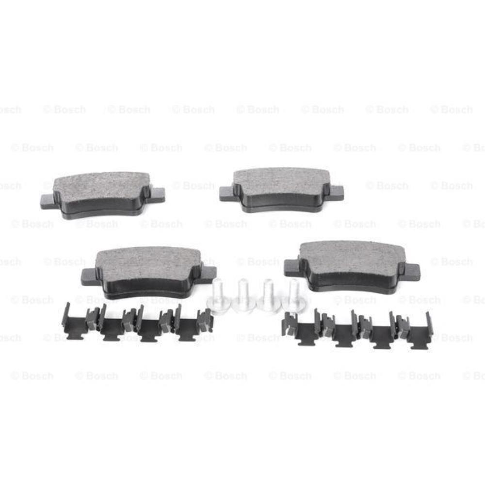 BOSCH Satz Bremsen Bremsbeläge + Bremsscheiben Voll hinten für Opel Corsa D S07