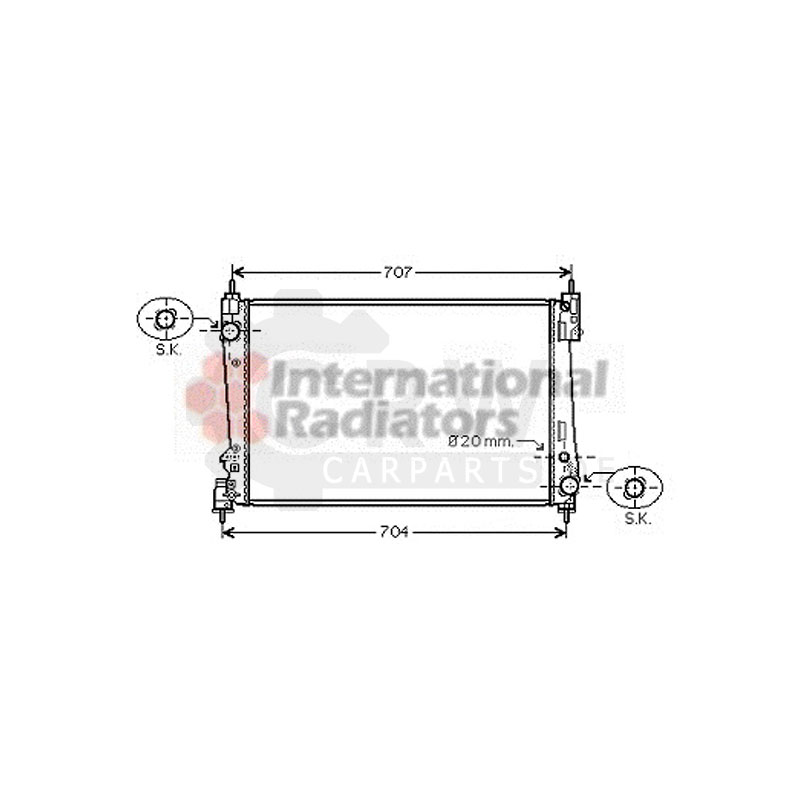   Kühler Motorkühlung für Opel Corsa D 1.3 CDTi 1.6 Turbo Fiat Bravo