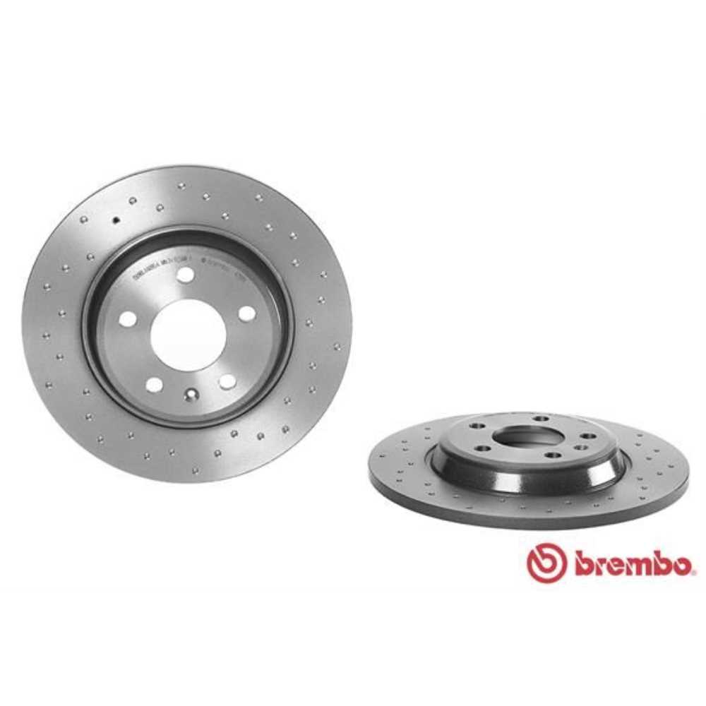Brembo Satz Bremsen Bremsscheiben Voll hinten + Bremsbeläge für Audi A6 Allroad