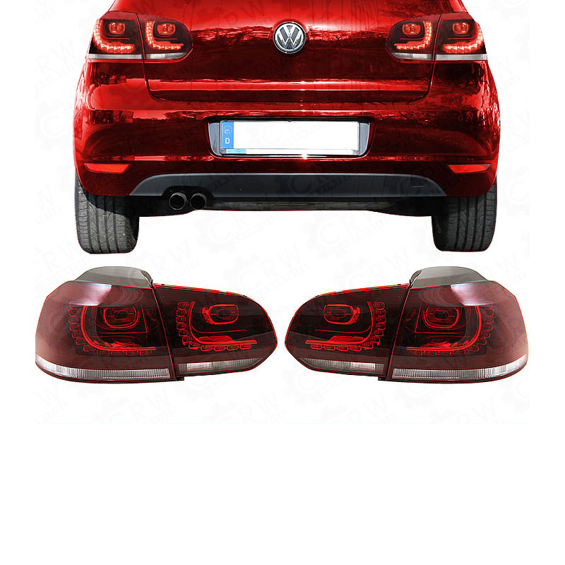 LED Rückleuchten Set für VW Golf 6 VI GTI R Look Bj. 08->> rot-weiß YXH