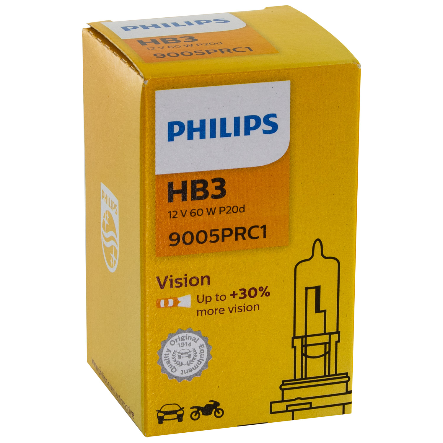 Philips Vision Lampe  HB3 12V 65W P20d