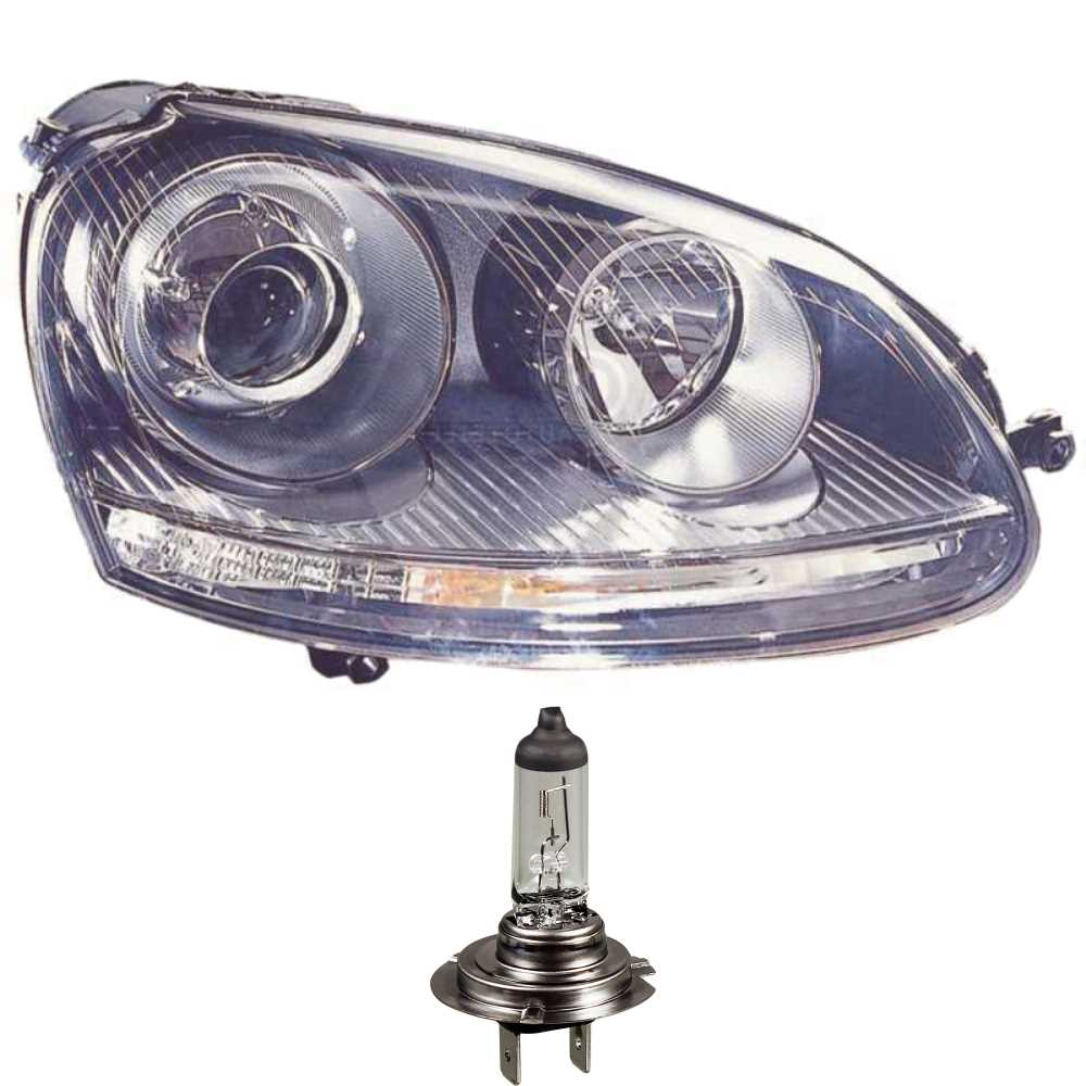Xenon Scheinwerfer rechts für VW Golf V 5 1K Bj. 03-08 D2S+H7 inkl. Lampen