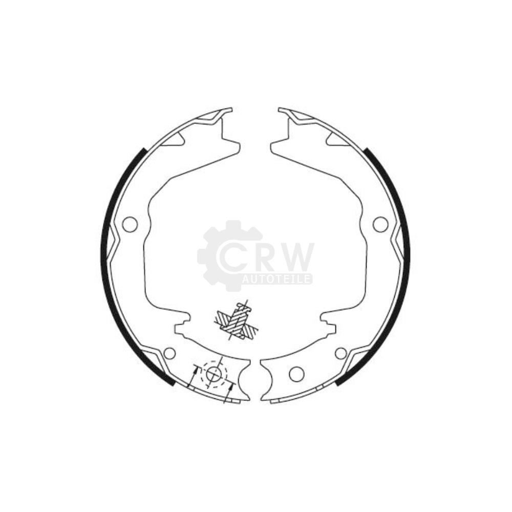 Bremsbackensatz 2730674 für Mitsubishi Outlander I CU_W Eclipse D2_A EA_