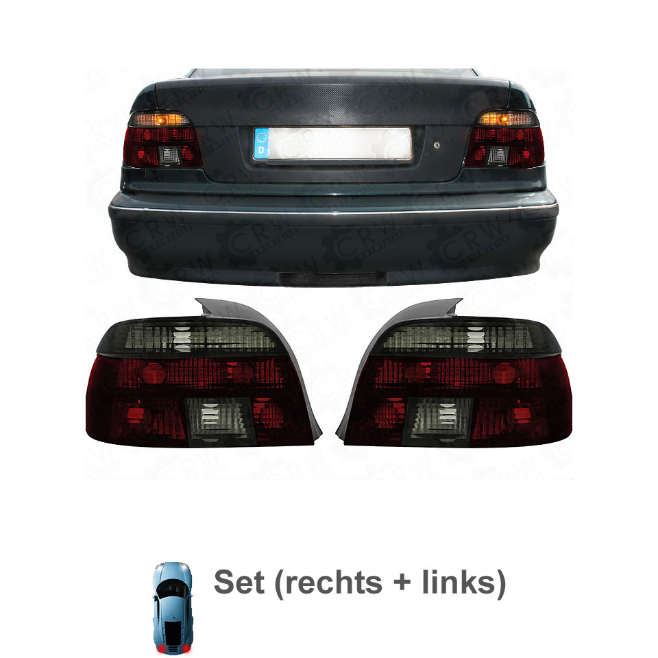 2 x Rückleuchten Heckleuchte für BMW E39 95-00 red/smoke LXO