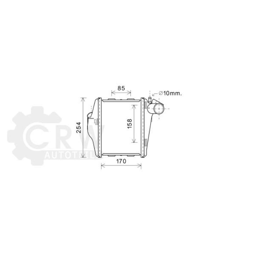 Ladeluftkühler Kühler Ladeluft für Smart Fortwo Coupe 451 Cabrio
