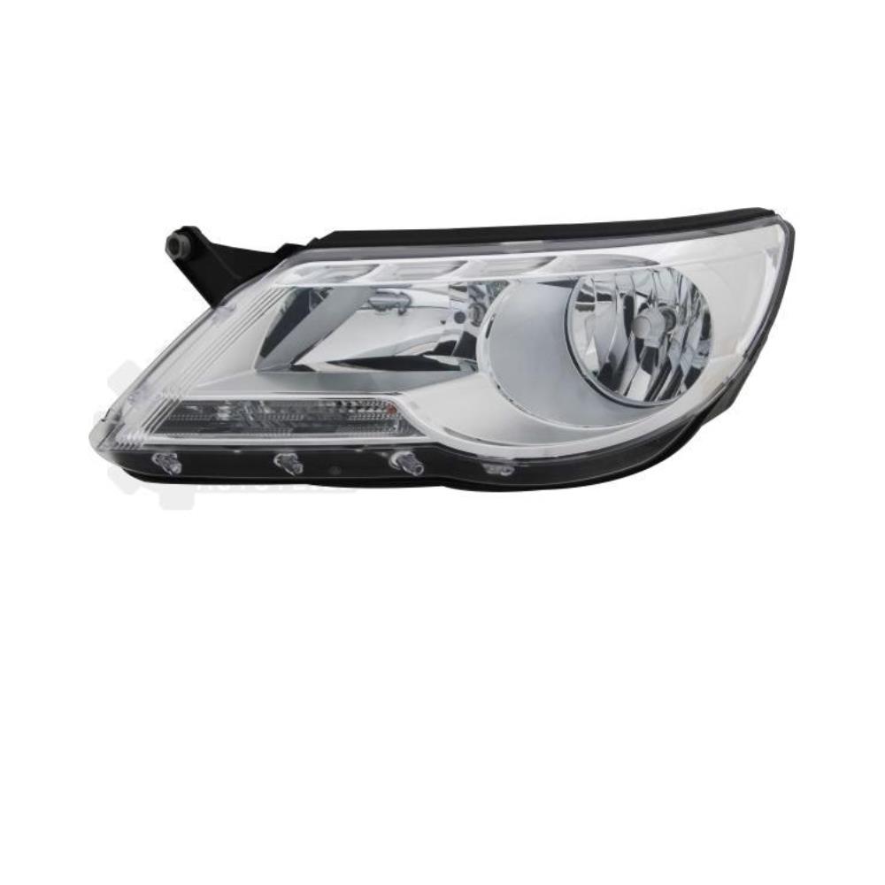 Halogen Scheinwerfer rechts für VW Tiguan (5N_) 09.07-> H7/H7 mit Motor 1090150