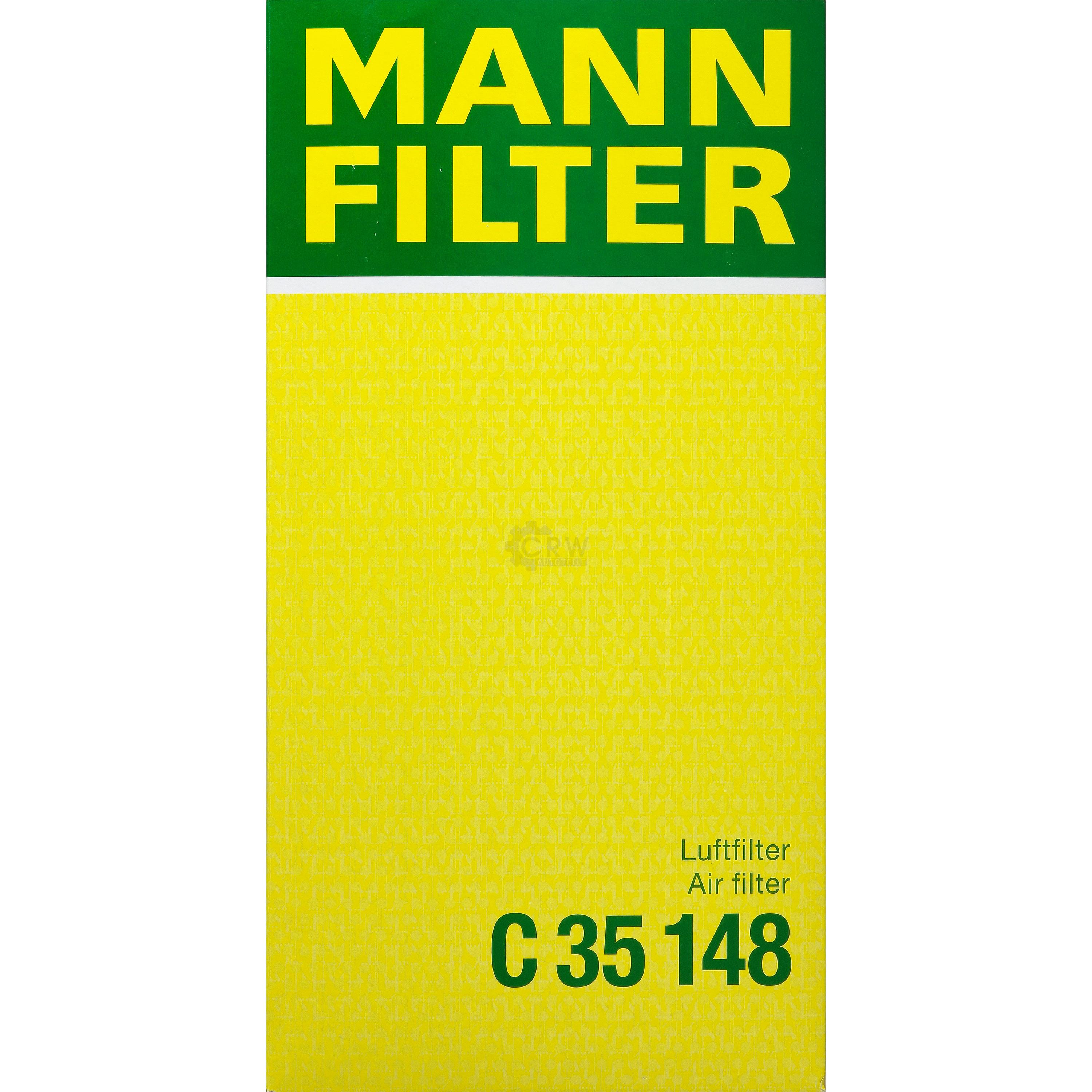 MANN-FILTER Luftfilter für Volvo 850 Kombi LW 2.4 2.5 TDI 855 V70 I P80_ 875