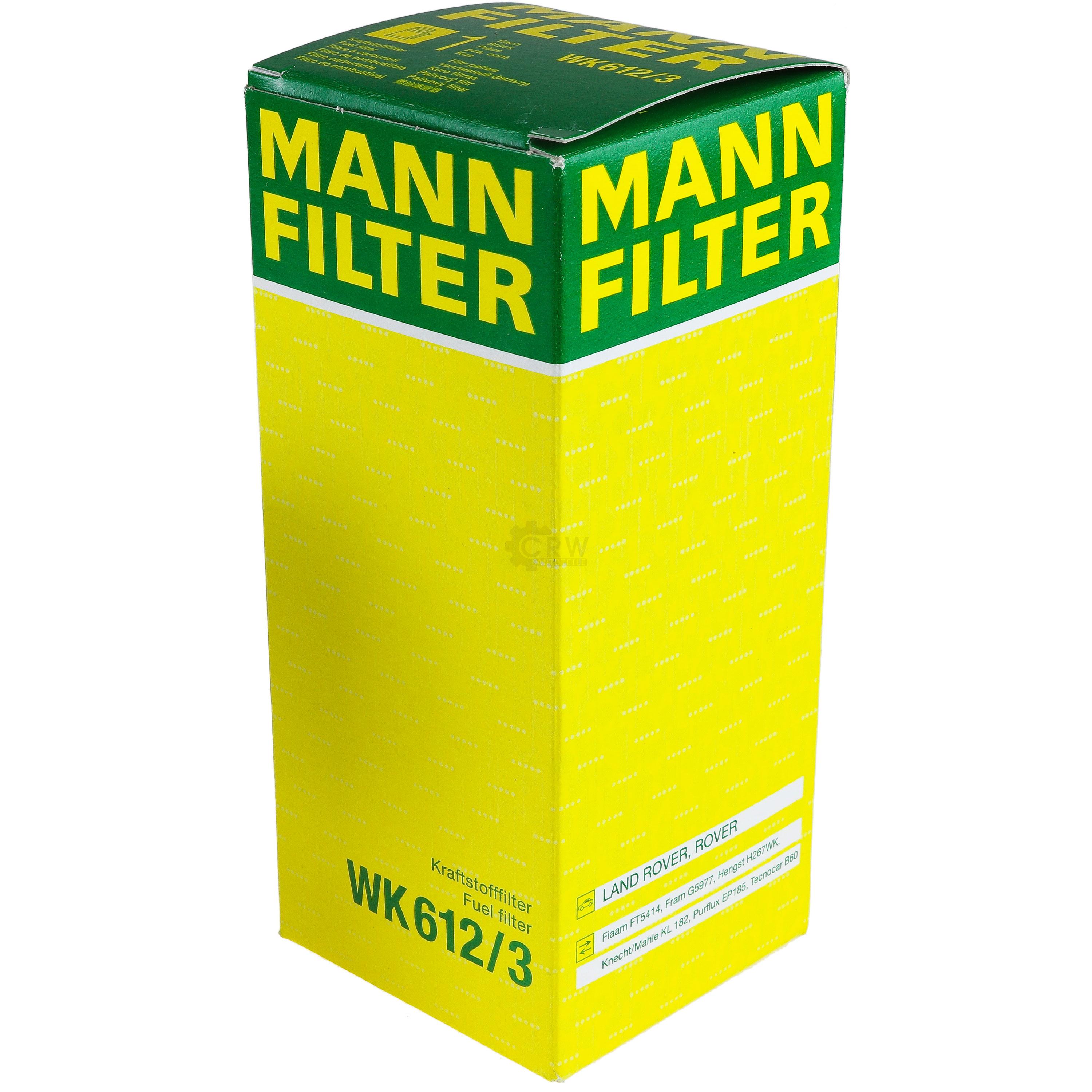 MANN-FILTER Kraftstofffilter WK 612/3 Fuel Filter