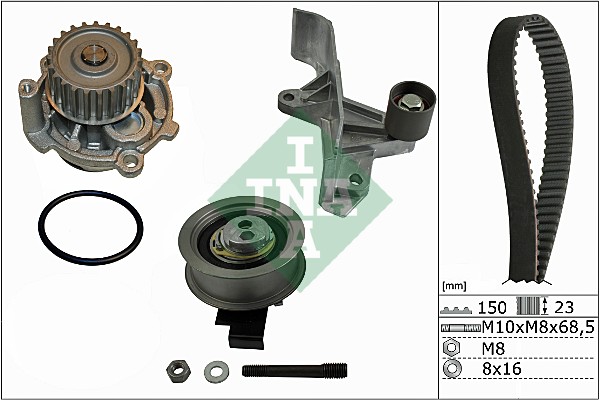 Wasserpumpe + Zahnriemensatz 530 0546 31 für VW Passat Variant 3B6 3B3 Audi A6 4B C5 A4 8E2 B6 8EC B7