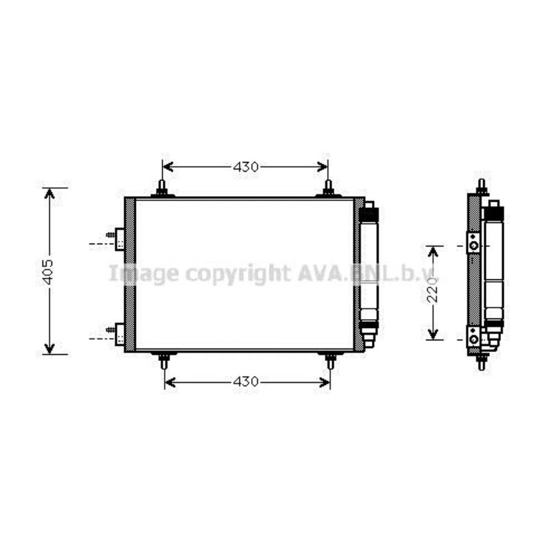 Kondensator Klimaanlage für Peugeot 307 3A/C SW 3H Break 3E 3B