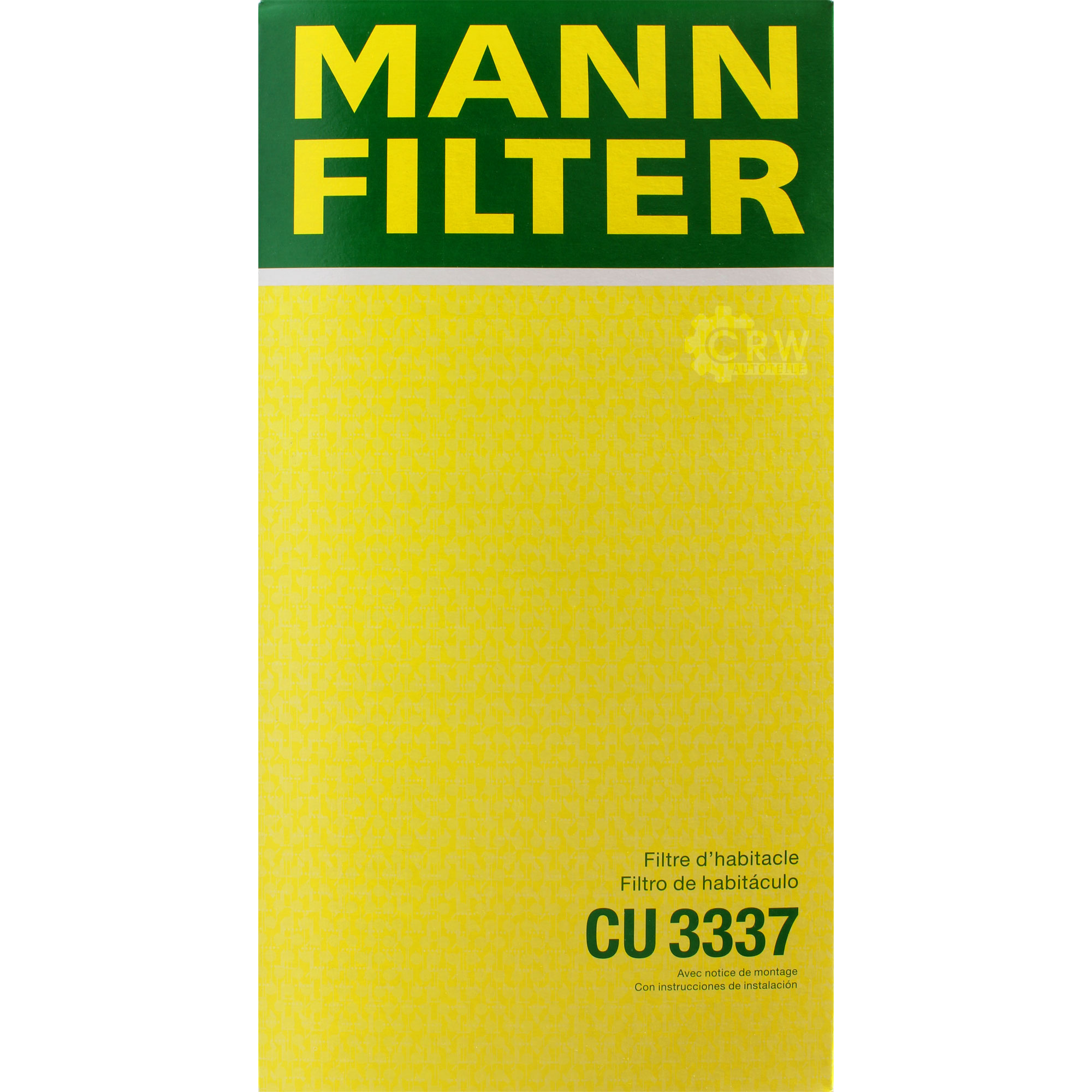 MANN-FILTER Innenraumfilter Pollenfilter CU 3337
