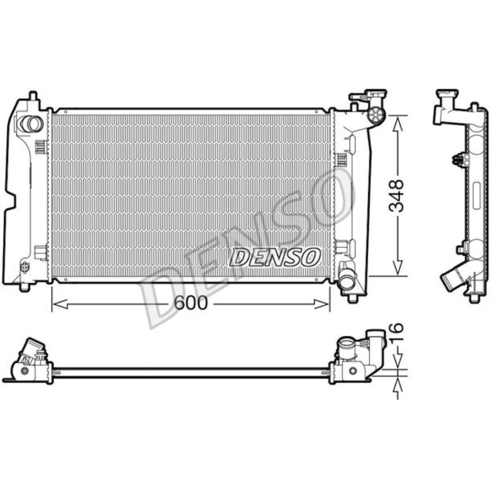 DENSO Wasserkühler Motorkühler für Toyota Corolla Verso ZER_ ZZE_ R1_ 1.8