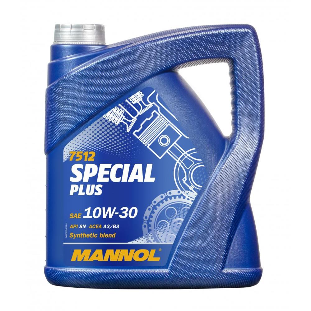 MANNOL 4 Liter 7512 Special Plus 10W-30 Premium Motoröl API SN ACEA A3/B3