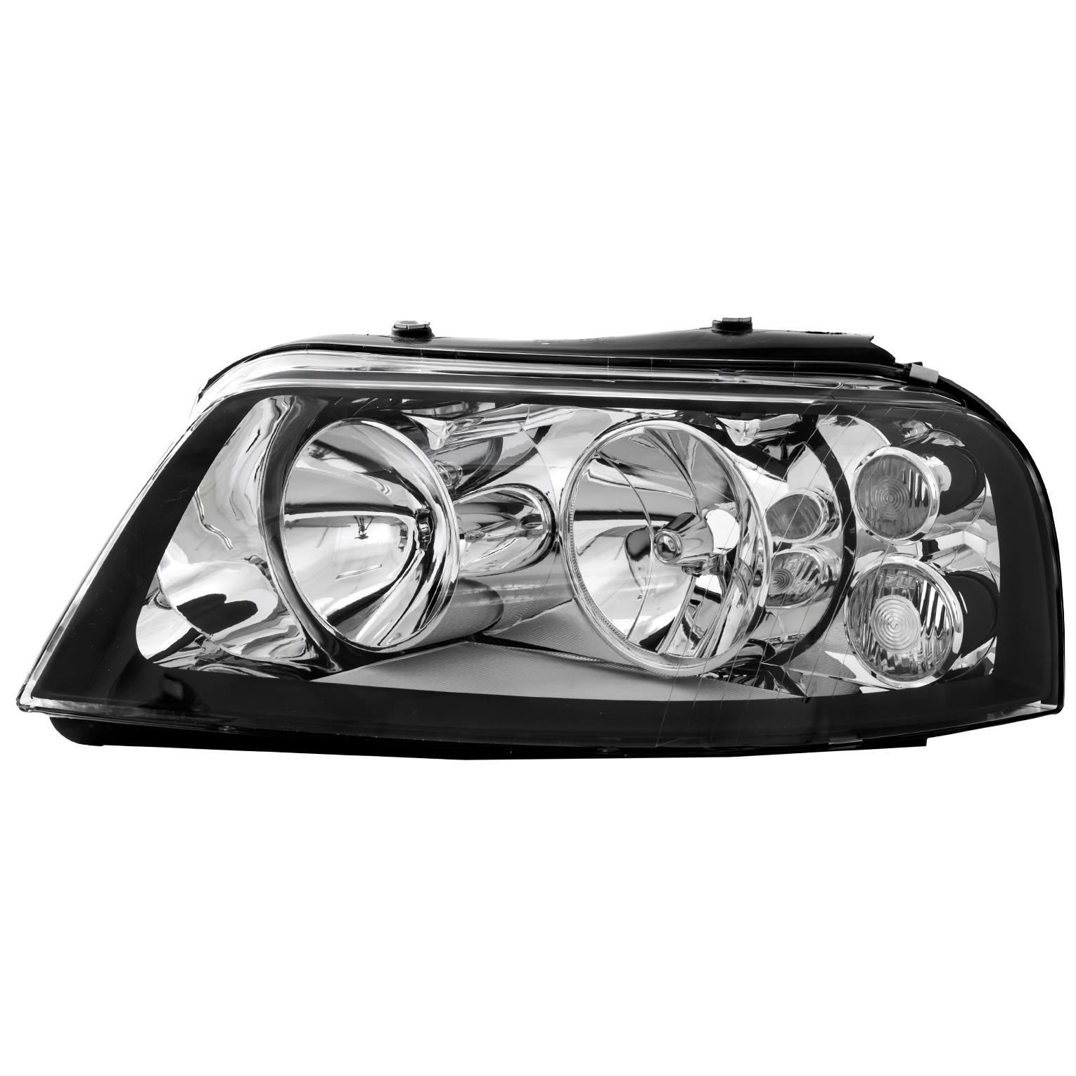 Scheinwerfer links für Seat Alhambra Bj. 00-10 Facelift Reflektor schwarz H7+H1
