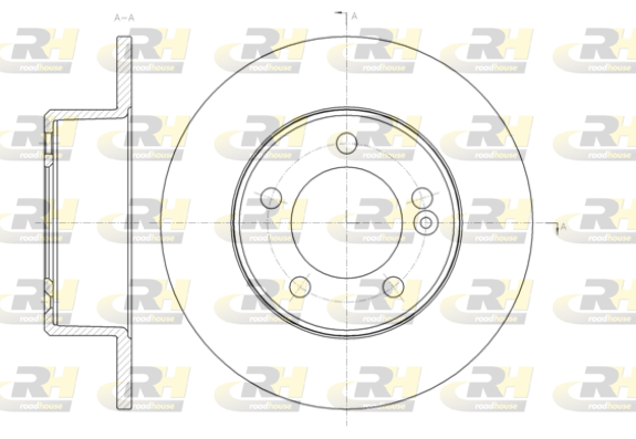 ROADHOUSE 2x Bremsscheiben hinten Ø3049 Voll für Renault Master III Kasten FV